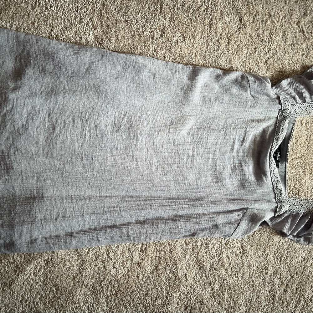 Lulu's Gray Mini Dress